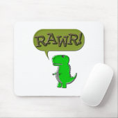 Niedlich und wütend Toy Dinosaurier Mousepad (Mit Mouse)