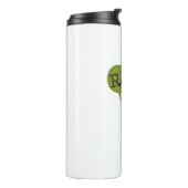 Niedlich und wütend Toy Dinosaurier Thermosbecher (Nach links gedreht)