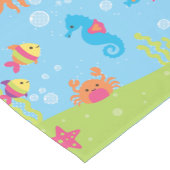 Niedlich Underwater Scene.ai Kurzer Tischläufer (Ecke)