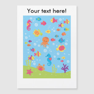 Niedlich Underwater Scene.ai Magnetkarte