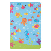 Niedlich Underwater Scene.ai Mini Klemmbrett (Rückseite)