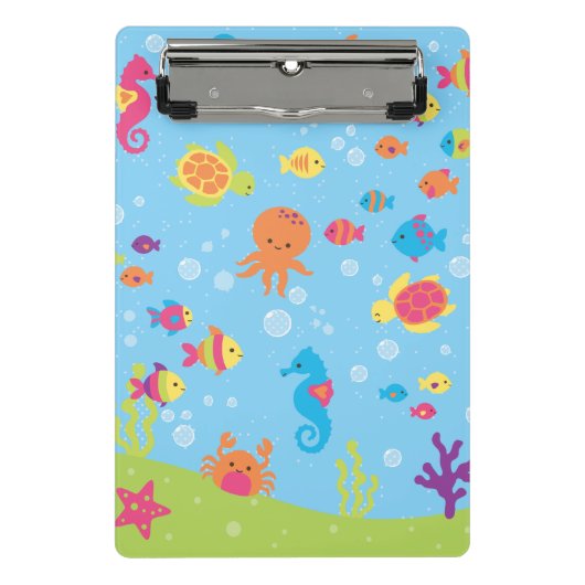 Niedlich Underwater Scene.ai Mini Klemmbrett (Vorderseite)