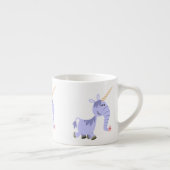 Niedlich Ungewöhnlicher Cartoon Unicorn Espresso T Espressotasse (Rechts)