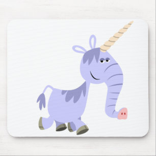 Niedlich Ungewöhnlicher Cartoon Unicorn Mousepad