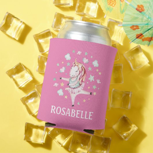 Niedlich Unicorn Ballerina Girly PInk Kids' Dosenkühler (In Situ Sommer)