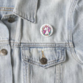 Niedlich Unicorn Cool Unicorn positiv Button (Beispiel)