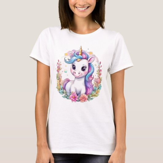 Niedlich Unicorn Cool Unicorn positiv T-Shirt (Vorderseite)