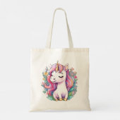 Niedlich Unicorn Cool Unicorn positiv Tragetasche (Rückseite)