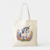Niedlich Unicorn Cool Unicorn positiv Tragetasche (Rückseite)