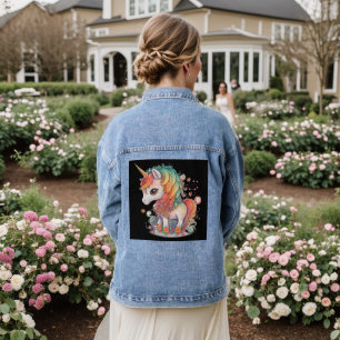 NIEDLICH UNICORN DENIM JEAN JACKET JEANSJACKE