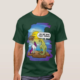 Niedlich Unicorn Dinosaur Noahs Ark Pun Geschenk T T-Shirt