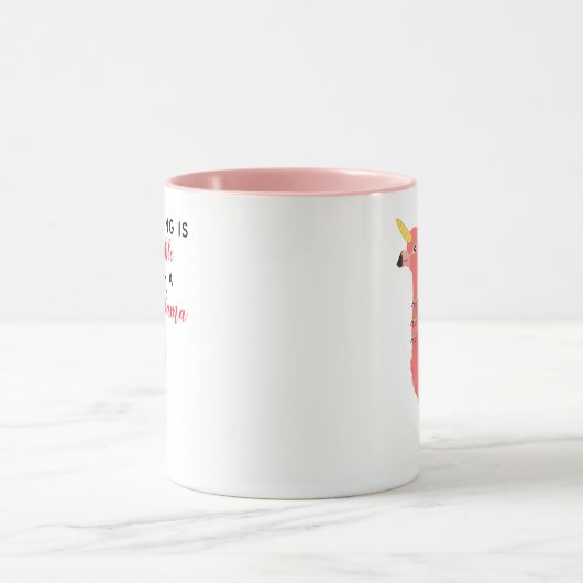 Niedlich Unicorn Flamingo Llama Inspirierend Unifl Tasse (Zentrum)