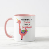 Niedlich Unicorn Flamingo Llama Inspirierend Unifl Tasse (Links)