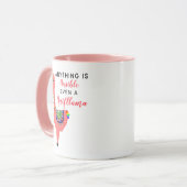 Niedlich Unicorn Flamingo Llama Inspirierend Unifl Tasse (Vorderseite Links)