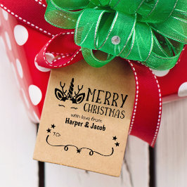 Niedlich Unicorn Frohe Weihnachten Gummistempel