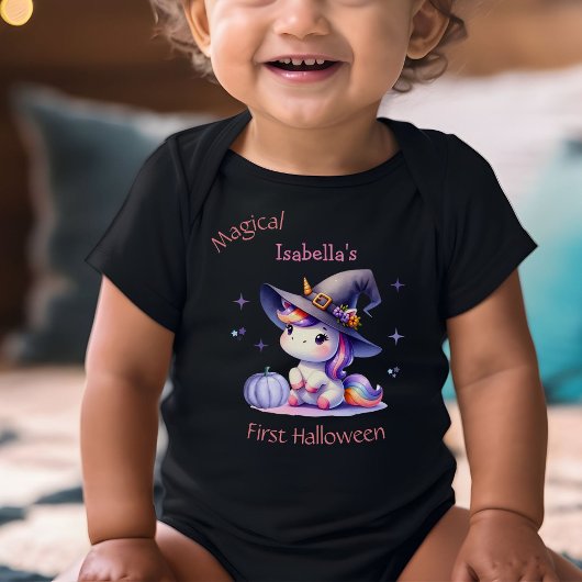 Niedlich Unicorn Girls erster Halloween-Individuel Baby Strampler