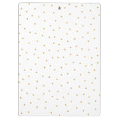 Niedlich Unicorn Gold Glitzer Girly Individuelle N Klemmbrett (Rückseite)