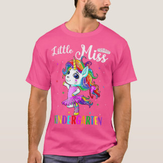 Niedlich Unicorn Hallo Kindergarten Erster Tag Zur T-Shirt