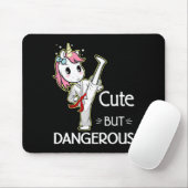 Niedlich Unicorn Karate Taekwondo Mousepad (Mit Mouse)