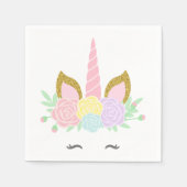 Niedlich Unicorn Kinderdusche Napkins Serviette (Vorderseite)