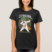 Niedlich Unicorn Leprichaun St. Patrick's Day T -  T-Shirt (Vorderseite)
