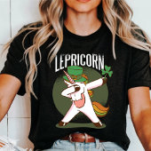 Niedlich Unicorn Leprichaun St. Patrick's Day T -  T-Shirt