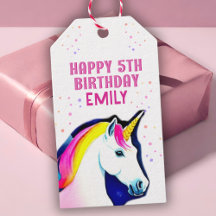 Niedlich Unicorn Magical Star Girl Happy Birthday