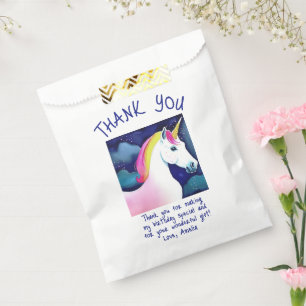 Niedlich Unicorn Magical Stars Girl Geburtstag Dan Geschenktütchen