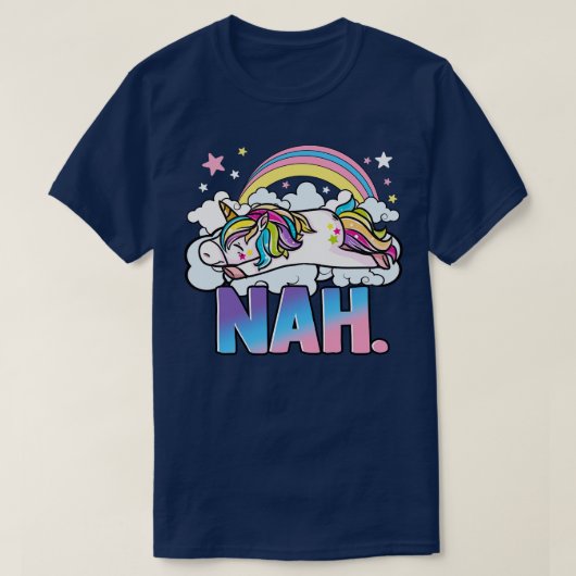Niedlich Unicorn Nah T-Shirt (Design vorne)
