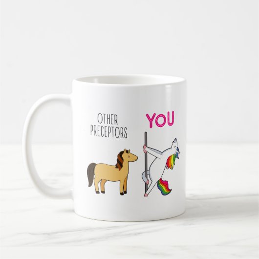 Niedlich Unicorn Nurse Prezeptor Funny Kaffeetasse (Links)