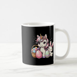 Niedlich Unicorn Osterfest Bunny Colorful Eggs Kin Kaffeetasse