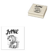 NIEDLICH UNICORN PERSONALISIERT NAME RUBBER BRIEFM GUMMISTEMPEL (Stempel)