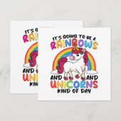 Niedlich Unicorn Rainbow Funny (Vorne/Hinten)