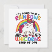 Niedlich Unicorn Rainbow Funny (Rückseite)
