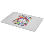 Niedlich Unicorn Rainbow Funny Schneidebrett (Ecke)