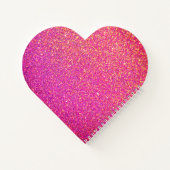 Niedlich Unicorn Rosa Glitzer Sparkle Personalisie Notizblock (Rückseite)