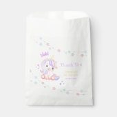 Niedlich Unicorn Stars Banner Fantasy Danke Geschenktütchen (Vorderseite)