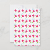 Niedlich Unicorn Vielen Dank Karte mit Polka Dots (Rückseite)