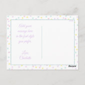 Niedlich Unicorn Vielen Dank Kartenpostkarten Postkarte (Rückseite)