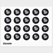 Niedlich Unicorn Zebra Sticker (Blatt)