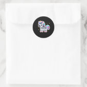 Niedlich Unicorn Zebra Sticker (Tasche)