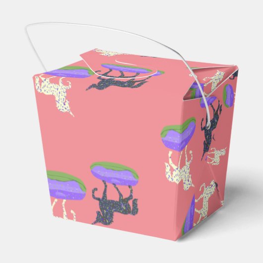 Niedlich Unicorns Donuts Muster Geschenkschachtel (Rückseite)