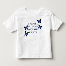 Niedlich Unisex Alphabet Butterfly T - Shirt