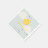 Niedlich unser kleiner Sonnenschein blauer Junge j Serviette (Ecke)