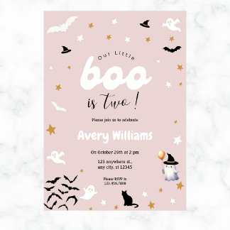 Niedlich unser kleines Boo Halloween Geburtstag je Einladung