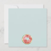 Niedlich unser kleines Melon Blau jedes Alter Gebu Einladung (Rückseite)