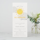 Niedlich unser kleines Sonnengelb, jedes Alter Geb Einladung (Stehend Vorderseite)