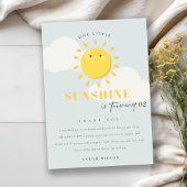 Niedlich unser kleines Sonnenschein Blau jedes Alt Dankeskarte