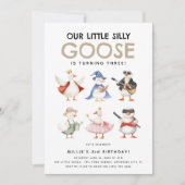 Niedlich unsere Alberne Gans jedes Alter Geburtsta Einladung (Vorderseite)