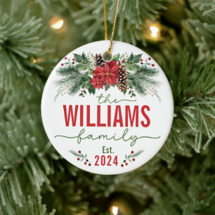 Niedlich unsere erste Verheiratete Hochzeitsfamili Keramik Ornament
